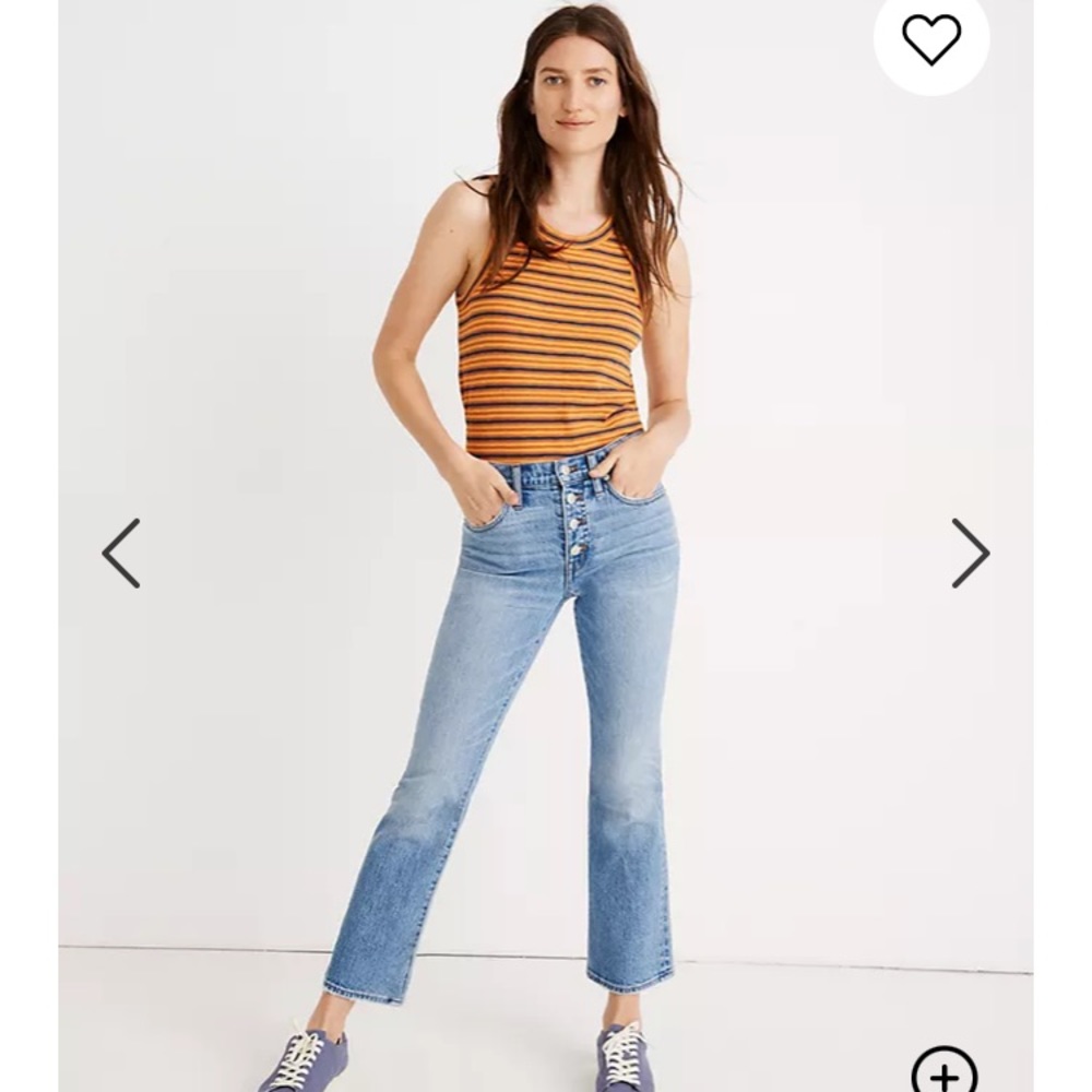 NWT Madewell Cali Demi-Boot Jeans in Dory Wash